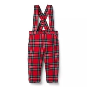 Janie and Jack Baby Tartan Suspender Pant